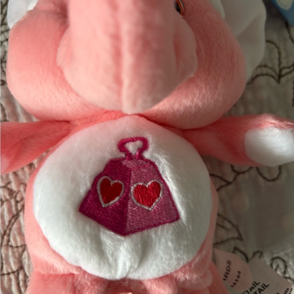 Pink Elephant Plush with Heart Design - Picture 3 of 6